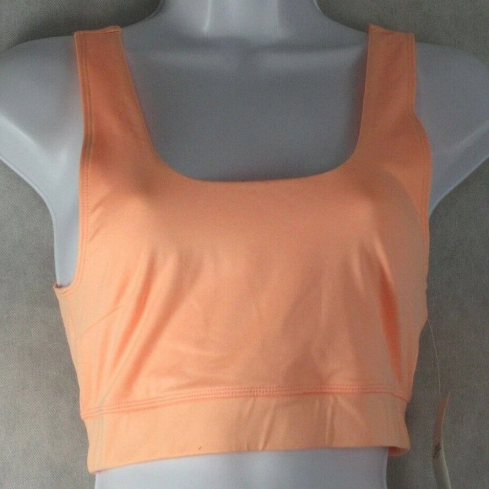 Jenni Intimates Women's Square Neck Bralette, Orange Melon Burst